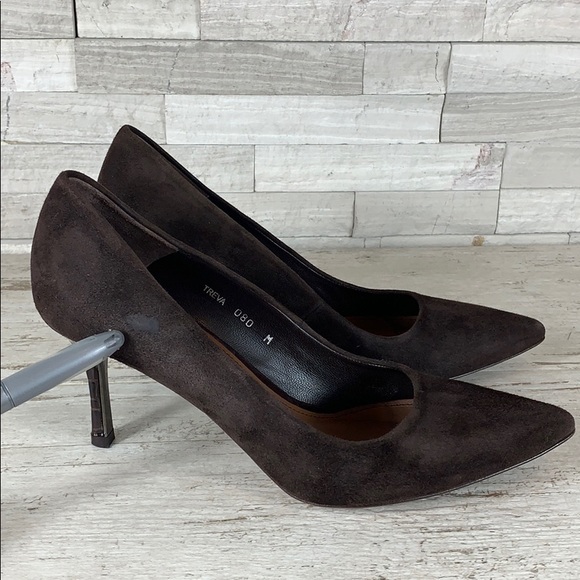 Donald J Pliner Treva Brown Suede Pump 8M - Picture 3 of 8